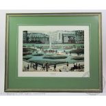 After Laurence Stephen Lowry (RBA RA), Print on paper, Piccadilly Gardens, 25.