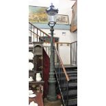 A 19th century style cast iron electric street lamp,