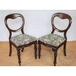 A set of ten late Victorian mahogany dining chairs, by Reilly of Manchester,