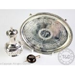 A George III oval teapot stand Alexander Field, London 1806,