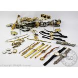 A quantity of assorted ladies and gents wristwatches,