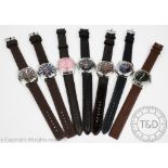 A collection of wristwatches, comprising; HMT Pilot and an HMT Jhelum,