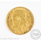 An Edward VII gold sovereign dated 1902 (1)