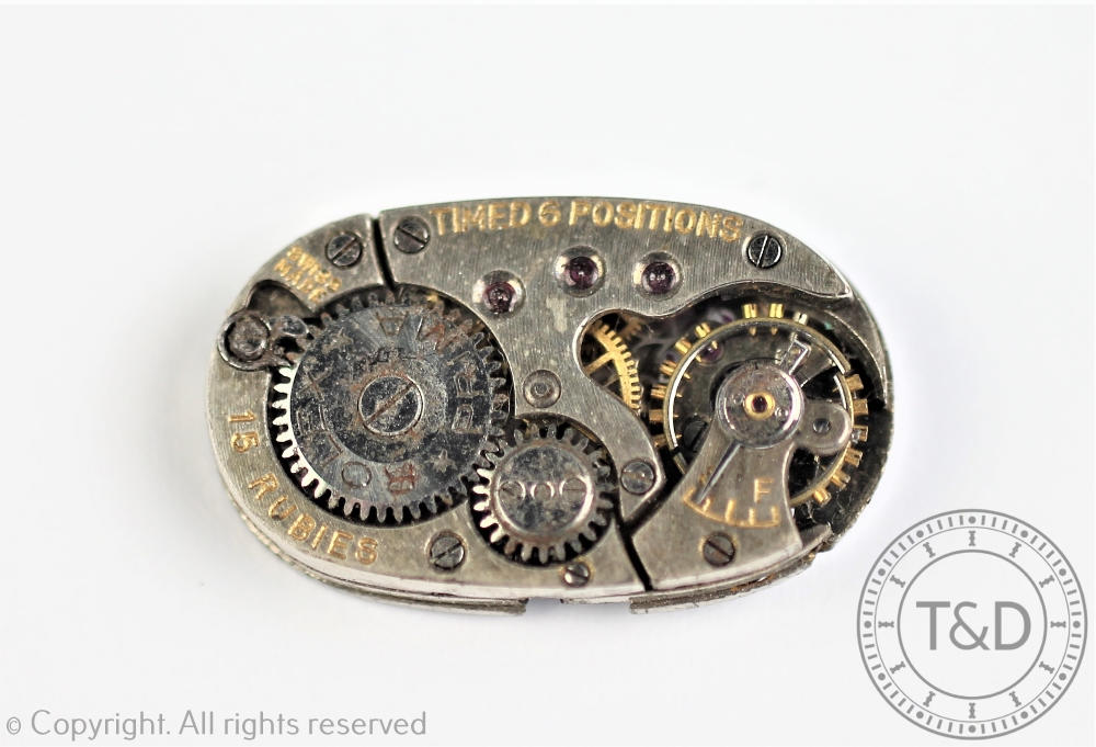 A 'Rolex Prima' movement, engraved 'Rolex Size: 0 Patented 1917', - Image 2 of 2