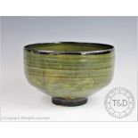 A 20th century studio pottery bowl,