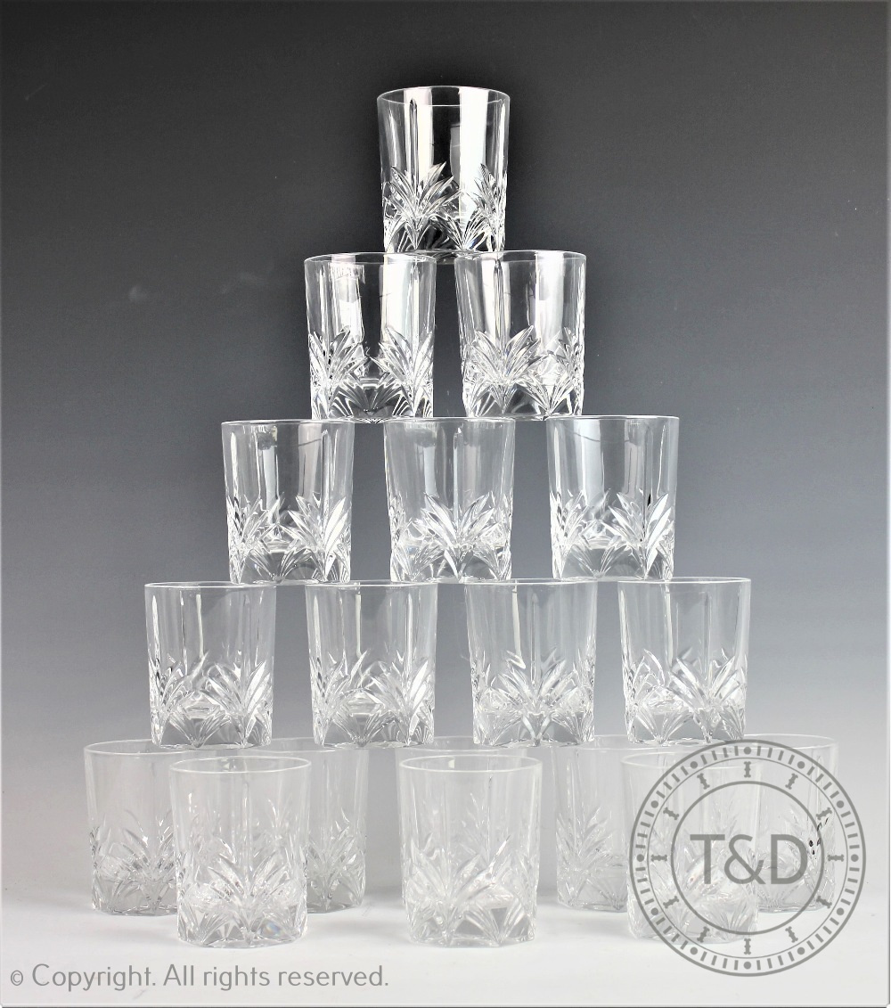 A selection of drinking glasses to include a set of sixteen Royal Brierley wine glasses, 13. - Bild 2 aus 3