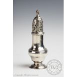 An early George III silver sugar caster, Samuel Wood, London 1764,