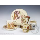 A collection of Royal Worcester porcelain to include a swallow decorated vase, shape No.