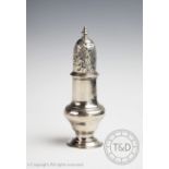 A George III silver sugar caster, Robert Peaston 1763,