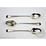 A George II silver basting spoon, George Greenhill Jones, London,