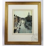 James Longueville - British (b 1942), Pastel, Northgate Street Chester, Signed, 32.5cm x 26.