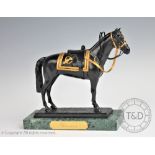 James Osborne (1940-1992), a limited edition bronze model of 'Burmese', signed and dated 87, No.