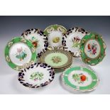 A selection of nine 19th century botanical plates,