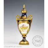 A Coalport vase and cover 'To commemorate the silver jubilee of Her Majesty Queen Elizabeth II