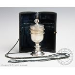 A cased silver travelling communion set, F C S Ltd, London 1936,
