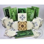 A set of six Victorian picture tiles in the manner of Sherwin & Cotton,