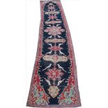 A Caucasian Karabagh hand woven wool runner,