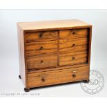 A Victorian mahogany writing chest,