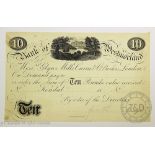 Provincial, Bank of Westmoreland, £10, 18-, uniface proof on paper,