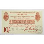Treasury, John Bradbury, 10/-, 1914-16, D1/12 21712 (Dugg. T12-2).