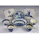 A selection of 18th century and later European and continental porcelain comprising;