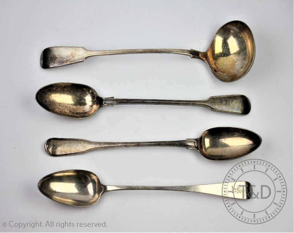 A George III silver basting spoon, Richard Crossley, London 1801,