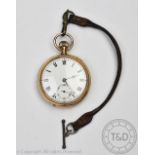 An open face pocket watch,