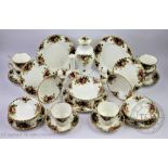A collection of Royal Albert Old Country Roses comprising; six teacups and saucers,