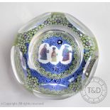 A Whitefriars glass Christmas 1976 paperweight designed by Geoffrey Baxter,