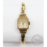 A Depas 18K gold ladies wristwatch,
