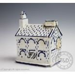 A Staffordshire style money box in the form of a Wesleyan Chapel,