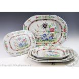 A 19th century Spode 2407 pattern six piece part dinner service,