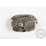 A 'Rolex Prima' movement, engraved 'Rolex Size: 0 Patented 1917',