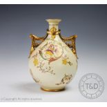 A Royal Worcester porcelain Blush Ivory vase, shape No.