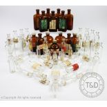 A collection of chemist bottles,