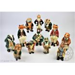A collection of twelve Cinque Ports Pottery novelty animal figures,