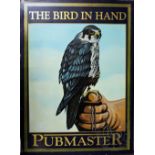 A modern painted pub signed titled 'The Bird In Hand Pubmaster',