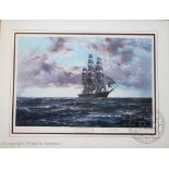 After Montague Dawson, Colour print, The Tall Ship - Clipper Kaisow,