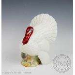 A Beswick turkey, model number 1957, designed by Albert Hallam, issued 1964-1969, white gloss, 18.