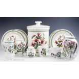 A collection of Portmeirion Botanic Garden wares to include a large bread barrel and cover,
