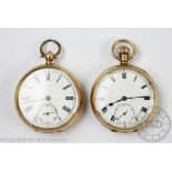 A 9ct yellow gold open face pocket watch, Birmingham 1938,