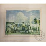 After Sir Alfred Munnings (1878-1959), Colour print, Epsom Downs - City and Suburban Day,