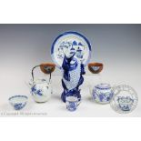 A collection of Chinese and Japanese blue and white porcelain to include an early 19th century