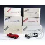 Six Danbury mint model vehicles, comprising 1932 Cadillac V-16, 1958 Ferrari 250 Testa Rossa,