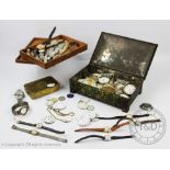 A quantity of pocket watches, wristwatches, parts and accessories, to include dials,