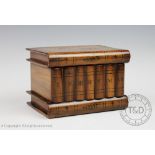 An early 20th century Jerusalem olive wood jewellery box,