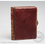 A late 19th/early 20th century novelty powder case designed as a book, titled 'Ma Poudre',
