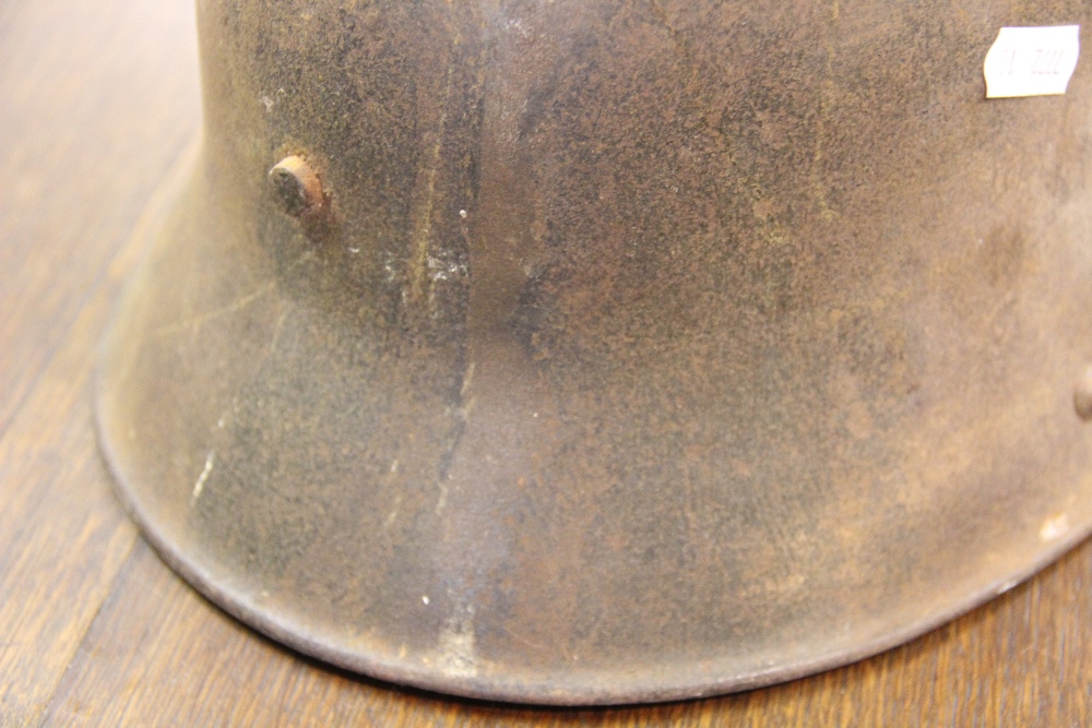 A German helmet - possibly World War I, with a No 2 1980 pattern army uniform, - Image 4 of 5