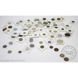 A collection of mainly minor European silver coins, 19th century and later,