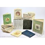 A collection of Beatrix Potter books,